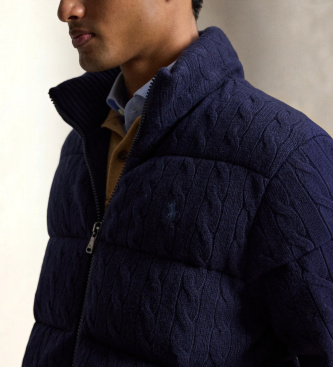 Polo Ralph Lauren Jacke aus Wolle und Kaschmir in Blau