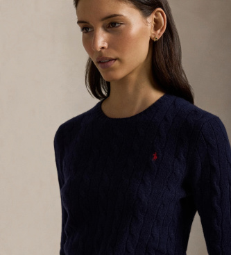 Polo Ralph Lauren Marineblauer Wollpullover