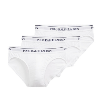 Polo Ralph Lauren Set van 3 witte Classic slips