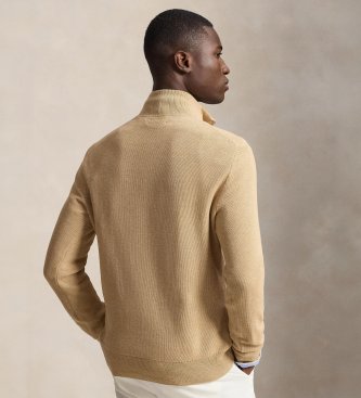 Polo Ralph Lauren Jersey de punto de piqué y algodón beige