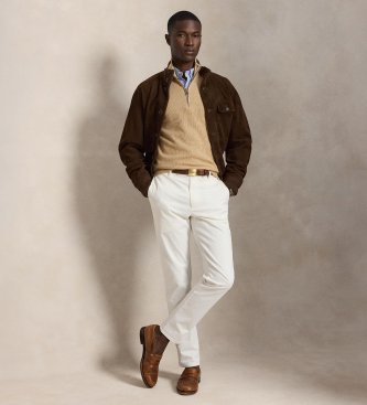 Polo Ralph Lauren Jersey de punto de piqué y algodón beige