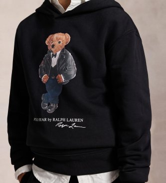 Polo Ralph Lauren Moletom de felpa com Polo Bear marinho