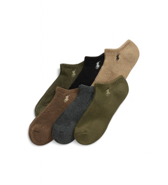 Polo Ralph Lauren Set de 6 pares de calcetines tobilleros multicolor