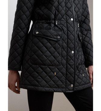 Lauren Ralph Lauren Langer marineblau gesteppter Mantel