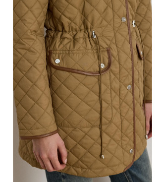 Lauren Ralph Lauren Brauner langer Steppmantel