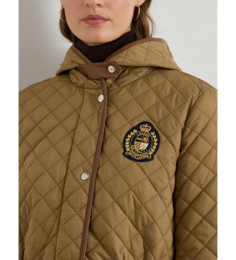 Lauren Ralph Lauren Brauner langer Steppmantel