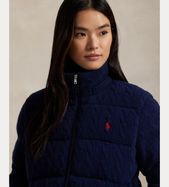 Polo Ralph Lauren Kabelstrikket frakke navy