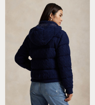 Polo Ralph Lauren Kabelstrikket frakke navy
