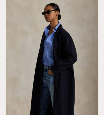 Polo Ralph Lauren Dwustronny wełniany płaszcz navy