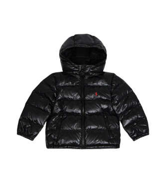 Polo Ralph Lauren Glansfuld dunfrakke sort