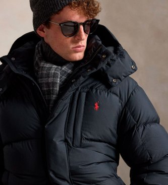 Polo Ralph Lauren Abrigo Gorham de plumón negro