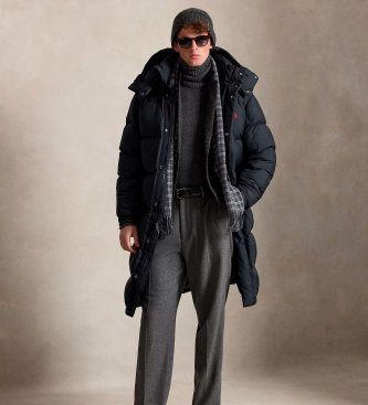 Polo Ralph Lauren Abrigo Gorham de plumón negro