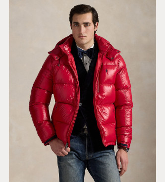 Polo Ralph Lauren De Gorham glanzende jas rood