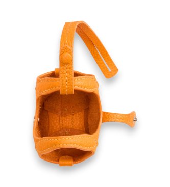 Polo Ralph Lauren Adorno Polo Play de piel para bolso naranja