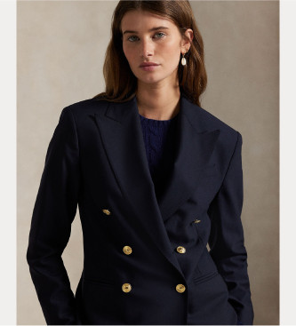 Polo Ralph Lauren Cropped blazer marine double breasted