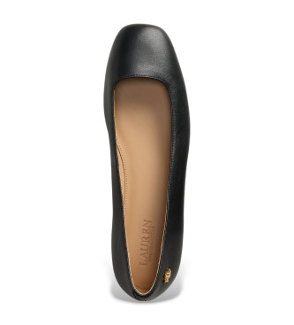 Polo Ralph Lauren Ballerinas de couro Emellie preto