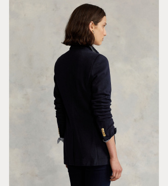 Polo Ralph Lauren Double jacquard knitted navy blazer