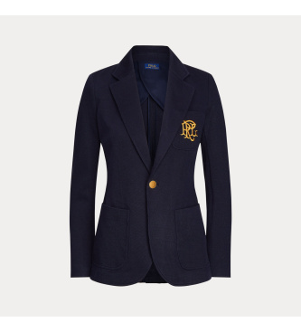 Polo Ralph Lauren Double jacquard knitted navy blazer