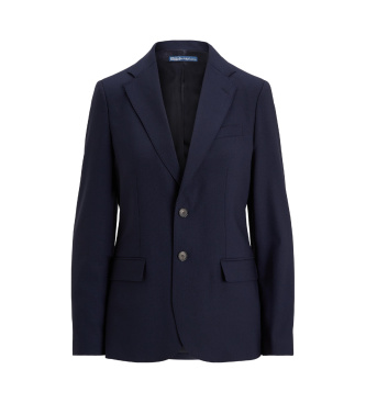 Polo Ralph Lauren Marineblauwe blazer van wol met elastaan