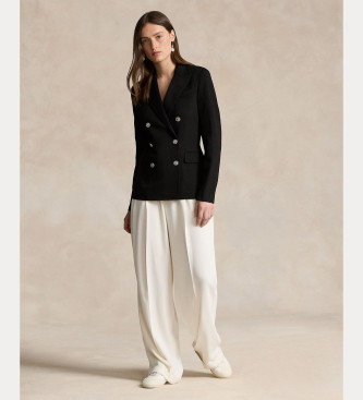 Polo Ralph Lauren Dwurzędowy blezer z dzianiny w kolorze czarnym