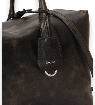 Polo Ralph Lauren Bellport Ledertasche schwarz