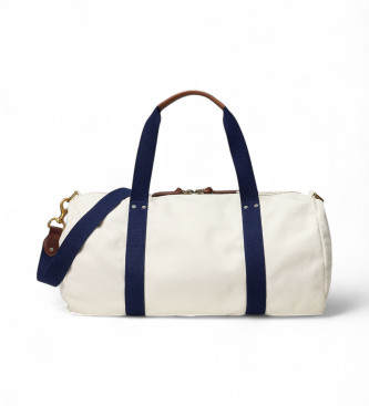 Polo Ralph Lauren Canvas travel bag with off-white embroidery