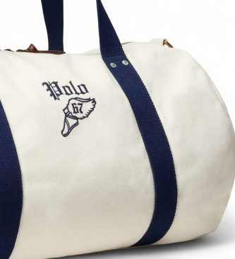 Polo Ralph Lauren Canvas travel bag with off-white embroidery