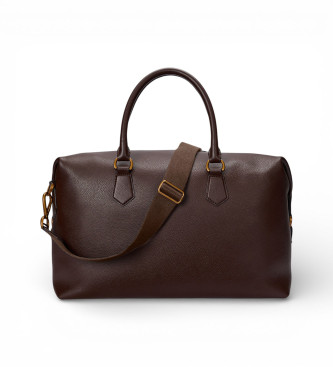 Polo Ralph Lauren Sac de voyage en cuir grainé marron