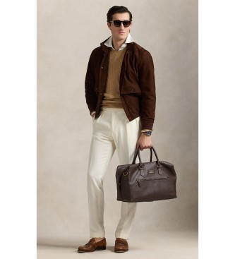 Polo Ralph Lauren Rejsetaske i brunt kernel�der