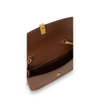 Polo Ralph Lauren Brown leather Polo ID chain bag wallet