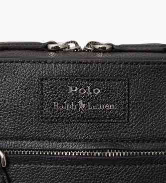 Polo Ralph Lauren Crossbody-taske i sort kernel�der