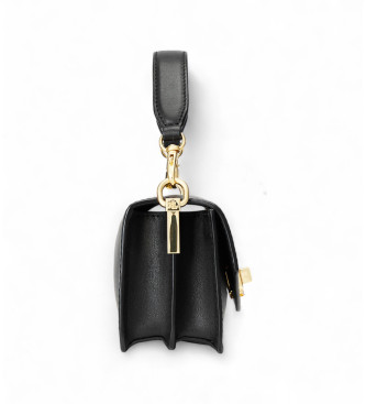 Polo Ralph Lauren Petit sac en cuir Tayler en cuir noir -10.8x18.4x7cm
