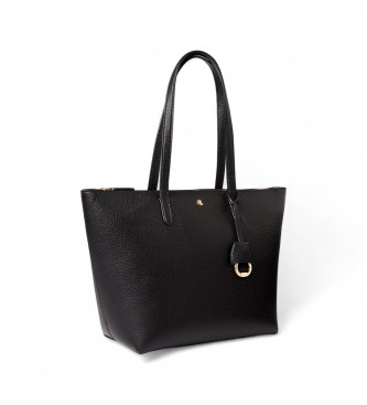 Polo Ralph Lauren Keaton Leather Handbag medium black