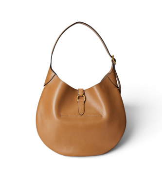Polo Ralph Lauren Braune Polo Id Medium Ledertasche