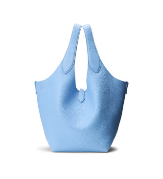 Polo Ralph Lauren Bolso de piel tote medium azul
