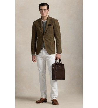 Polo Ralph Lauren Rejsetaske i brunt kernel�der