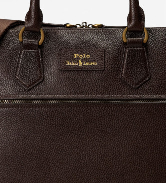 Polo Ralph Lauren Rejsetaske i brunt kernel�der