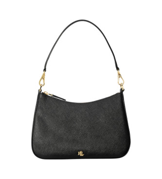 Lauren Ralph Lauren Danni medium ldertaske med sort cross-body-tegning