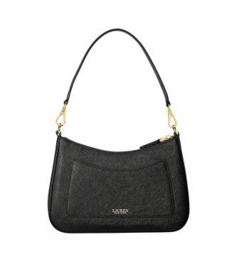 Lauren Ralph Lauren Bolso mediano de piel Danni con drawing cruzado negro