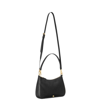 Lauren Ralph Lauren Bolso mediano de piel Danni con drawing cruzado negro