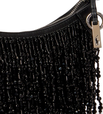 Polo Ralph Lauren Sac Polo ID mini avec perles et chaîne noir