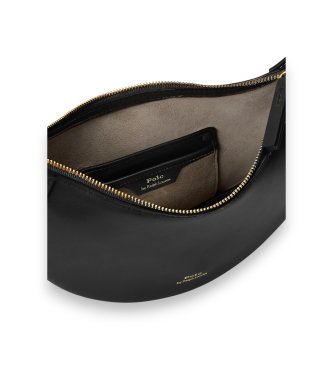 Polo Ralph Lauren Bolso Polo ID mini de piel con cadena negro