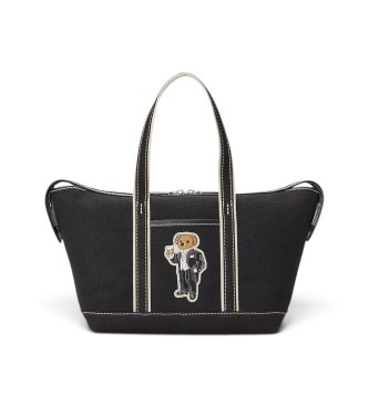 Polo Ralph Lauren Shopper-Tasche aus Segeltuch mit schwarzem Polo Bear