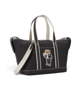 Polo Ralph Lauren Shopper-Tasche aus Segeltuch mit schwarzem Polo Bear