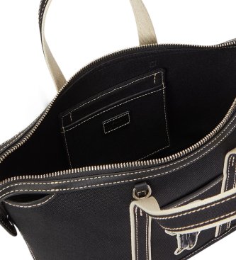 Polo Ralph Lauren Shopper-Tasche aus Segeltuch mit schwarzem Polo Bear
