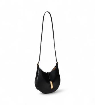 Polo Ralph Lauren Polo ID Schultertasche aus Leder klein schwarz
