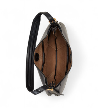 Polo Ralph Lauren Polo ID Schultertasche aus Leder klein schwarz