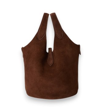 Polo Ralph Lauren Polo Play bruine suède crossbody tote tas