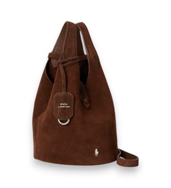 Polo Ralph Lauren Polo Play bruine suède crossbody tote tas