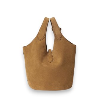 Polo Ralph Lauren Sac tote croisé Polo Play en daim beige